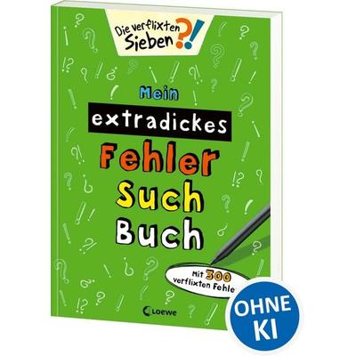 Mein extradickes Fehler-Such-Buch (grün), Taschenbuch von , Loewe, 978-3-7432-0908-4
