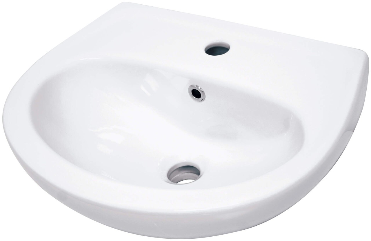 Neuesbad Waschbecken, Weiß, zur Wandmontage 456 mm NB1DECDJ6U4W1