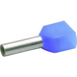 Klauke 87310 Zwillings-Aderendhülse 2.5 mm² Teilisoliert Blau 100 St.