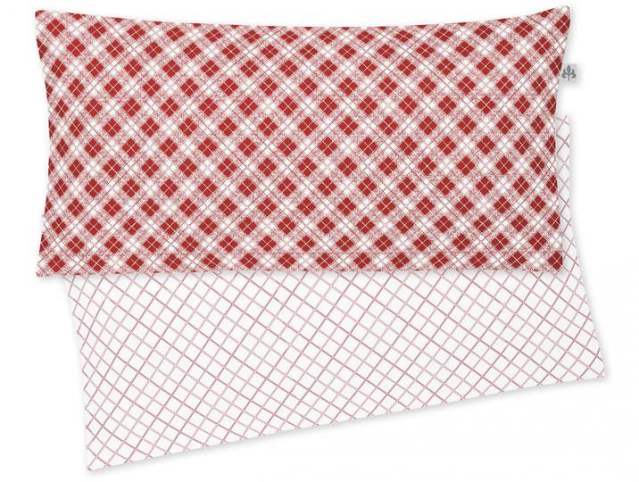 Kissenbezug IRISETTE Bea , rot, B:80cm L:40cm, Mako-Satin, Obermaterial: 100% Baumwolle, Kissenbezüge, Kissenbezug, zeitlose Instagram-Blogger-Kollektion