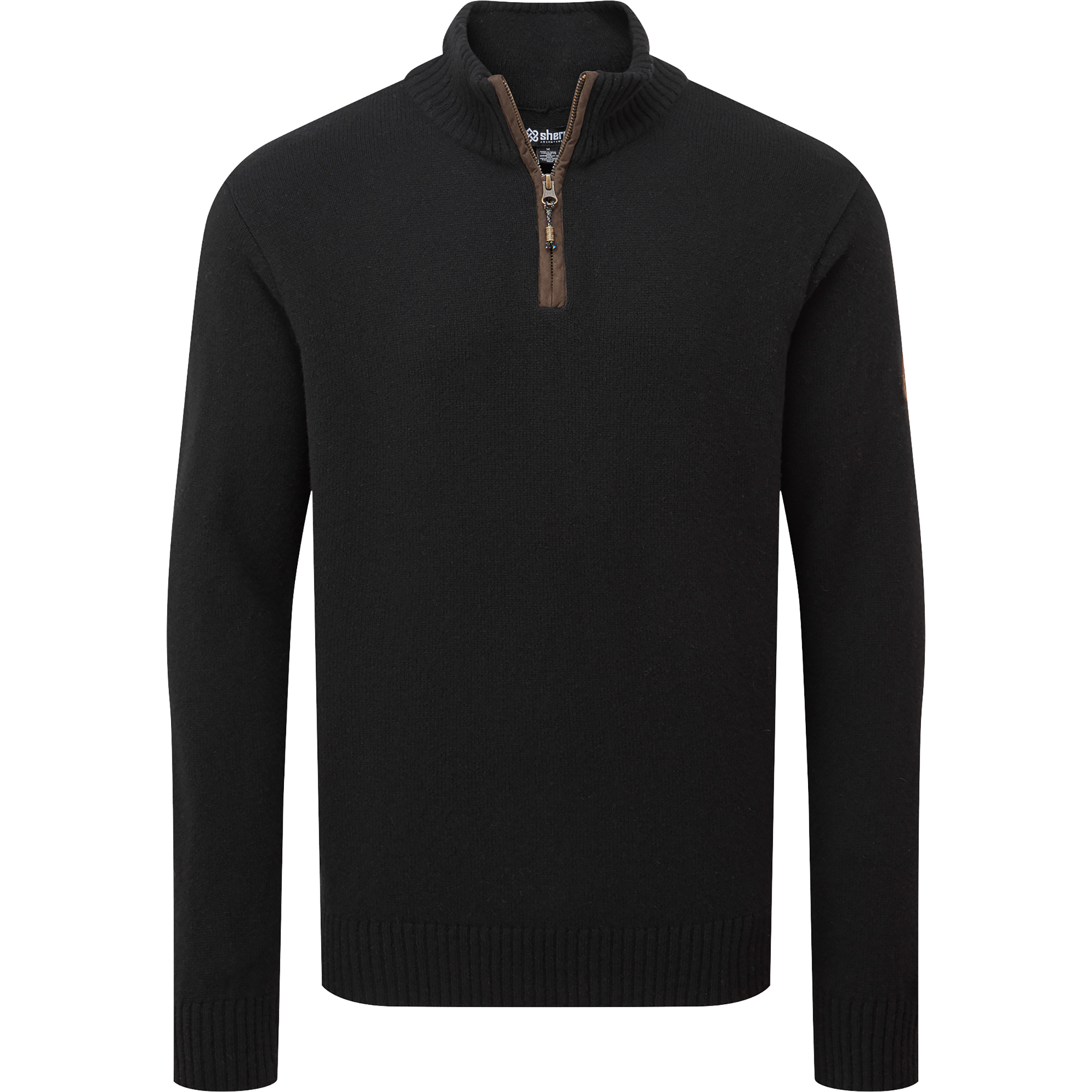 Sherpa Adventure Gear Kangtega Quarter Zip Herren Pullover schwarz Größe S Lifestyle Isolierend Merinowolle
