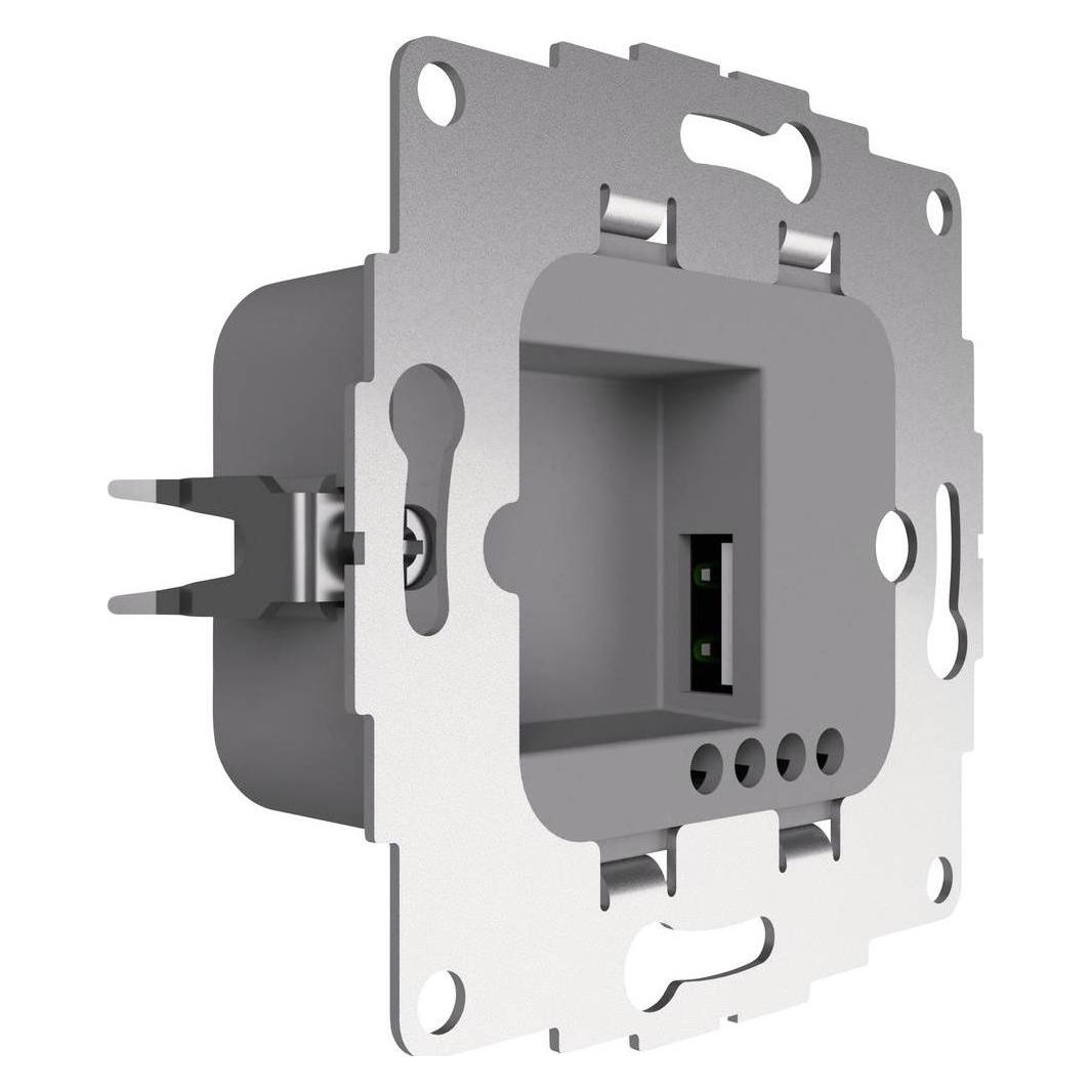 2USB DISPLINE - USB electric concealed socket 12 W 2.4 A (2U-449450)