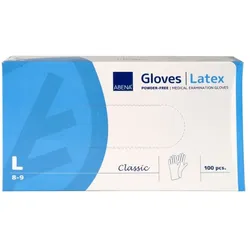 ABENA Classic Latex Untersuchungshandschuhe puderfrei L, 1000 Stück