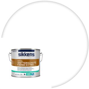 Sikkens Holzfarbe Cetol Wetterschutzfarbe, 2,5l, außen, wetterfest, weiß