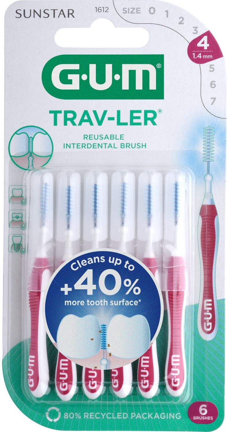 Gum Trav-Ler Cepillo Interdental 1.4 mm 6 uds