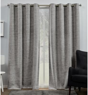 ATI Home Burke Complete Blackout Grommet Top Curtain Panel Pair