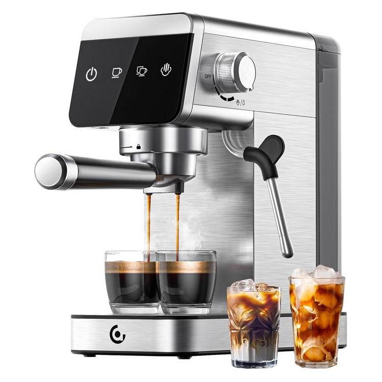 Amzchef CE-AZ-EM1501-SV Piston Coffee Maker (Silver) (CE-AZ-EM1501-SV)