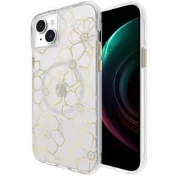 Case-Mate Hulle (Apple iPhone 15 Plus), Smartphone Hülle, Transparent, Gold