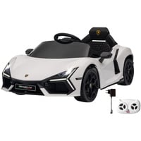 Ride-on Lamborghini Revuelto 2,4GHz, Kinderfahrzeug weiß, Fernsteuerung, Lithium-Ionen-Akku