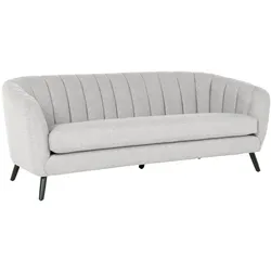 Carmen GRETA 3-Sitzer-Sofa – Hellgrau