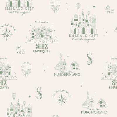 RoomMates Wicked Land of Oz Peel and Stick Wallpaper