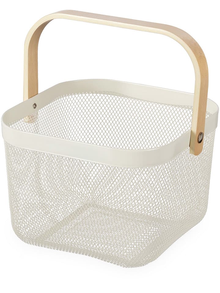 Compactor Aufbewahrungsbox "Bora" in Creme/ Beige - (B)24,5 x (H)24,5 x (T)17,5 cm - onesize