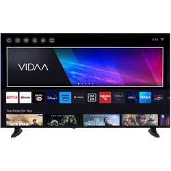 JVC Fernseher 40 Zoll Smart TV VIDAA Full HD HDR Fernseher mit Triple-Tuner, LED TV LT-40VDF2555 (40", LCD, LED, Full HD), TV, Schwarz