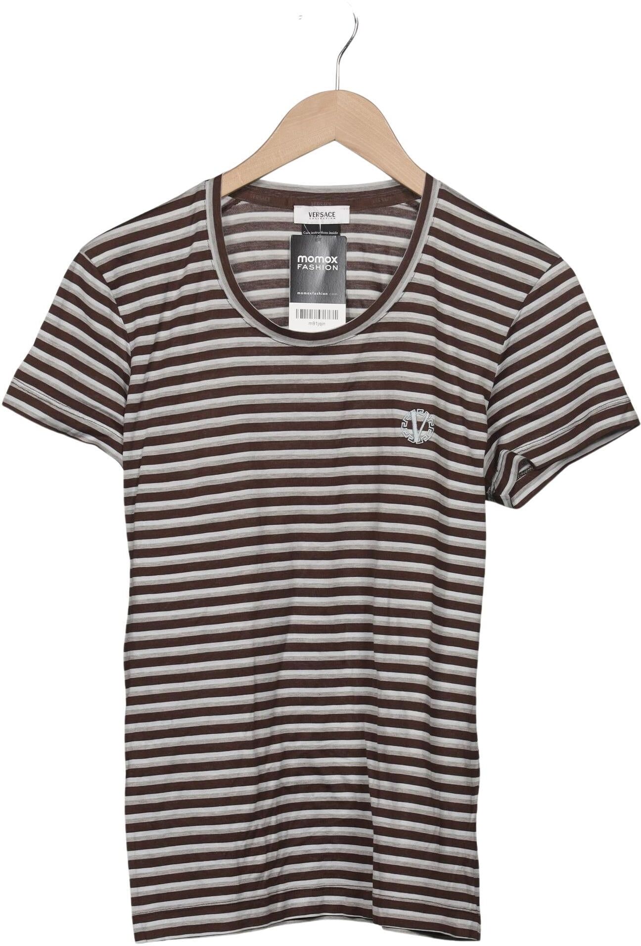 Versace Collection Herren T-Shirt, Mehrfarbig, Gr. M, Baumwolle - Second Hand