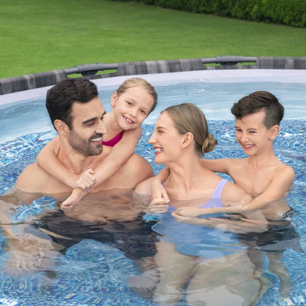 Bestway 5614Z, 13030 l, Gerahmter Pool, Erwachsener & Kind, Leiter, Holz, 47,4 kg
