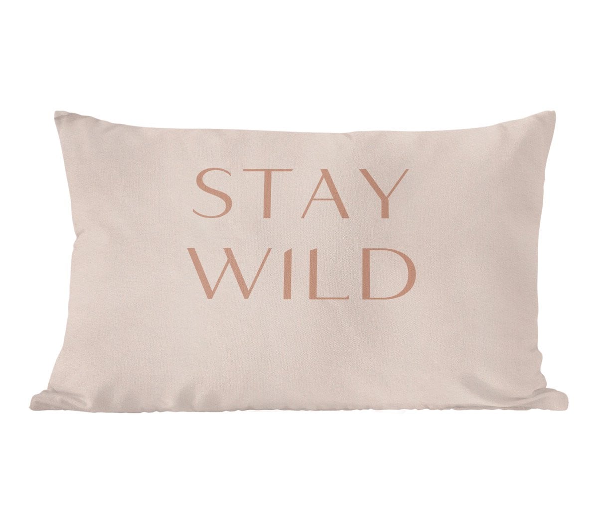 PillowMonkey Sierenkussen Stay Wild met tekst - 50 x 30 cm