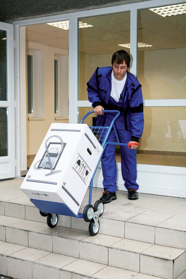 B2B Partner Treppenkarre mit Gitter, 250 kg