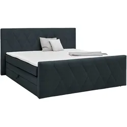Boxspringbett Josie B Graphitfarben ca. 160x200cm