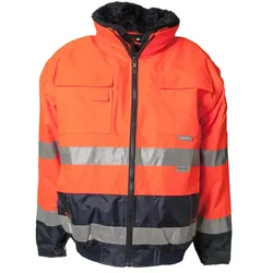 Warnschutz Comfort-Jacke "KONTRAST" - XXL - orange/marine