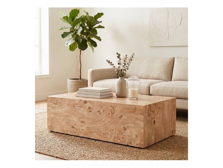 Fine Life Pro Couchtisch Minimalistischer Couchtisch Holzoptik, vielseitig, Stabile Konstruktion, pflegeleichte Oberfläche