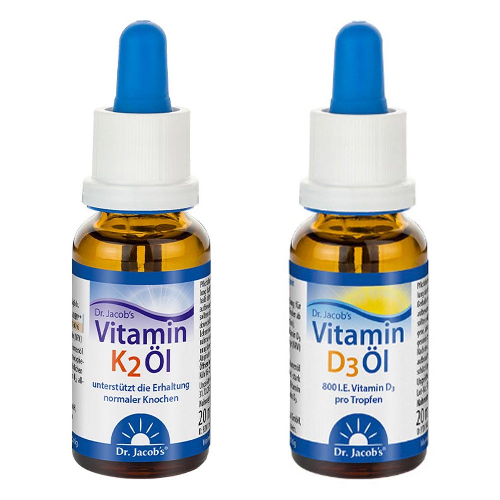 Dr. Jacob's Medical GmbH Dr. Jacob's Vitamin D3 Öl + Dr. Jacob's Vitamin K2 Öl 08102690