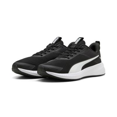 Laufschuh PUMA "FLYER LITE 4", Damen, Gr. 42,5, puma schwarz, puma weiß, Textil, Schuhe Laufschuh