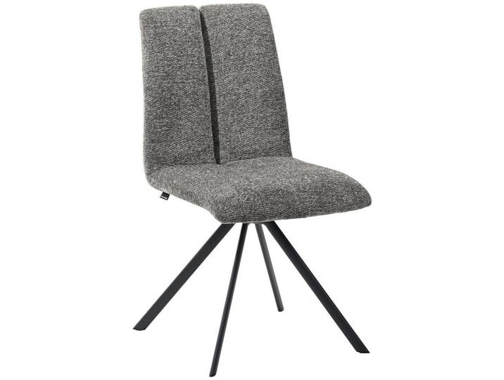 Venjakob Stuhl, Schwarz, Fango, Metall, Textil, Stativgestell, 50x92x64 cm, Stoffauswahl, Esszimmer, Stuhl, Esszimmerstühle
