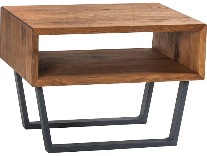 Nachttisch HASENA Jose , braun (wildeiche natur, geölt), B:50cm H:36cm T:41cm, Tische, Nachttisch