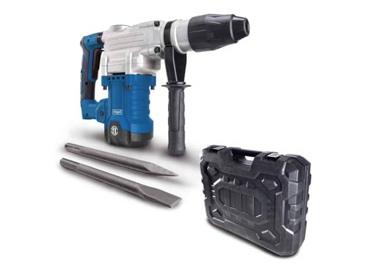 Scheppach Marteau perforateur DH1600MAX - 1600W - SDS-MAX - 10J Burins inclus - Force d'impact - 3800 coups/min - Contrôle des vibrations - Coffret pratique