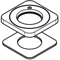 hansgrohe Rosette Axor Citterio E Waschtisch- 92190000 mischer chrom