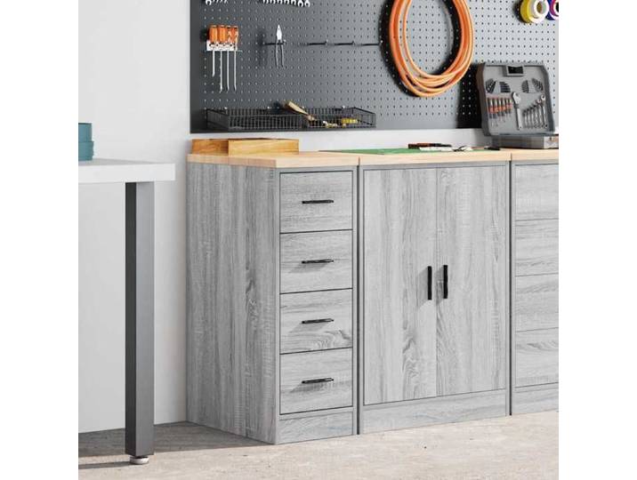 Armoire de rangement de garage sonoma gris 30x51x85 cm bois pin armoire armoire à outils armoire basse armoire de 860585