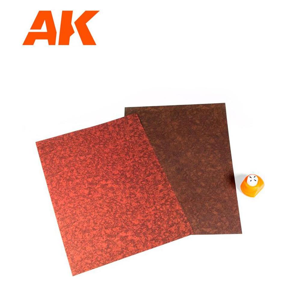 AK Interactive PUNCHING LEAVES SHEETS SET (4 units of A4-size sheets) (AK8147)