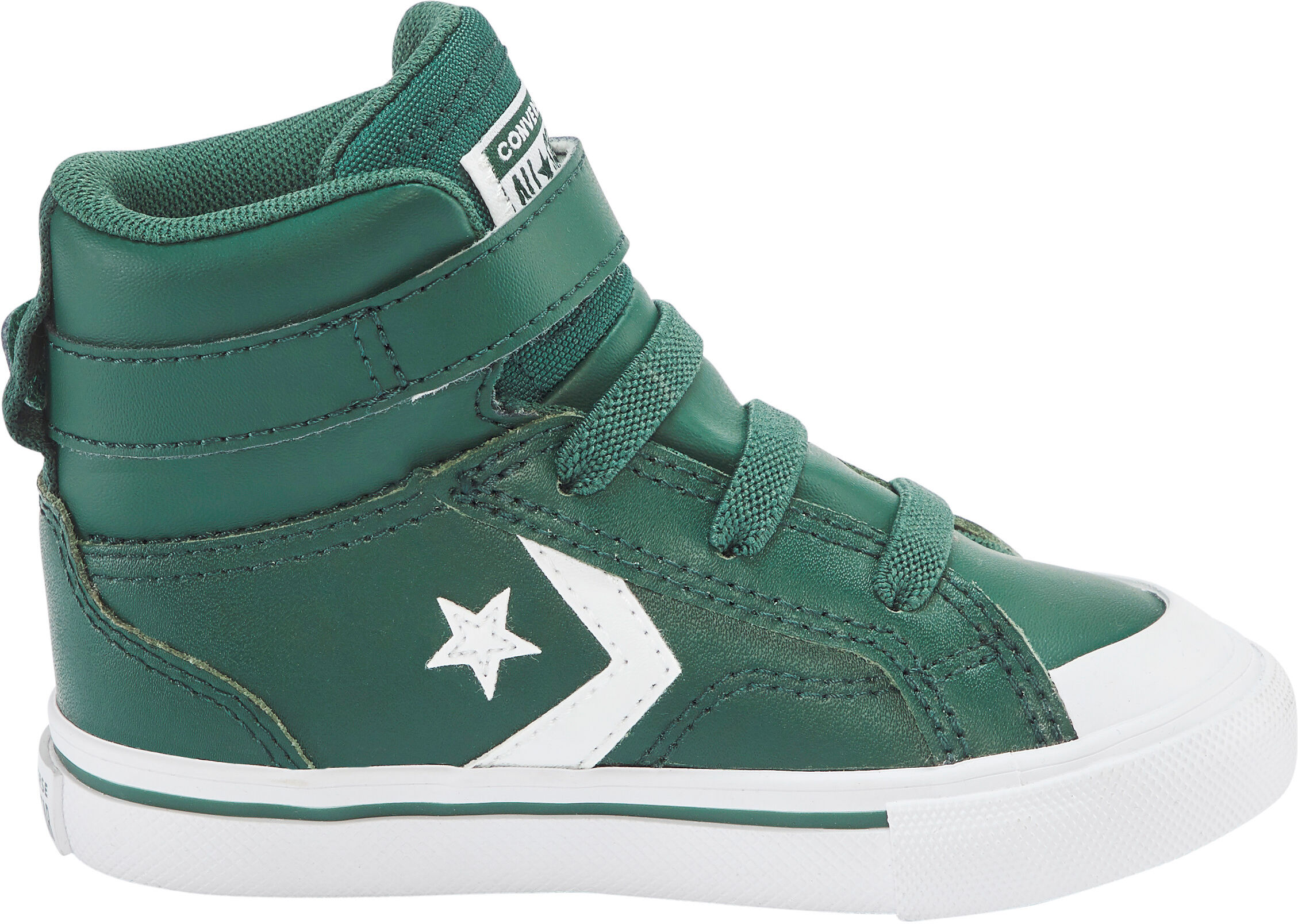 Sneaker CONVERSE "PRO BLAZE STRAP", Kinder, Gr. 26, atmungsaktiv, grün (branch out, weiß, branch out), Textil, Schuhe Sneaker