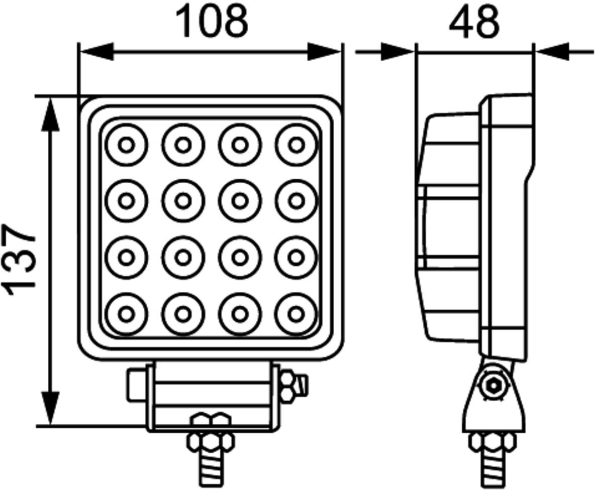 Arbeitsscheinwerfer HELLA 1GA 357 106-032
