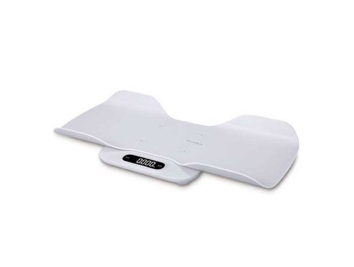 TERRAILLON - BABY FIT - Pèse Bébé 2 en1 électronique\, Nacelle Détachable\, Fonction comparaison de poids\, Verrouillage enfant\, Graduation 5-10-15g\,Capacité 180 kg Housse Incluse\, Blanc