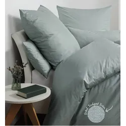 Janine Bettwäsche Interlock-Jersey 59000 salbeigrün Kissenbezug 80x80 cm