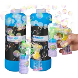 Relaxdays 4 tlg. Seifenblasen Set Blau,Lila,Transparent