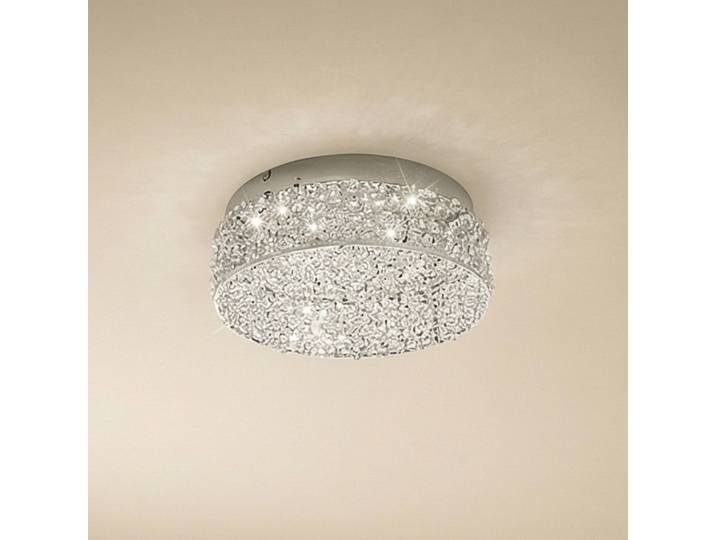 LED Deckenleuchte Felias Lucande, chrom / silber, für Schlafzimmer, Modern