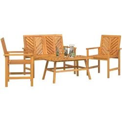vidaXL, Gartenlounge, Mamisella (Bank + 2x Stuhl + Tisch)