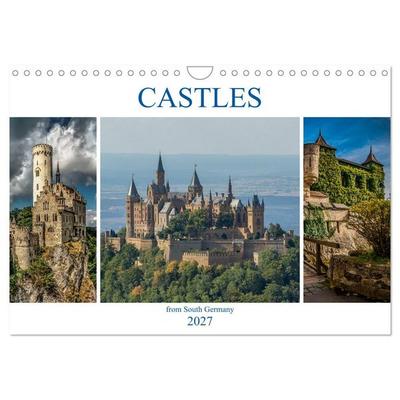 Castles from South Germany (Wall Calendar 2027 DIN A4 landscape), CALVENDO 12 Month Wall Calendar