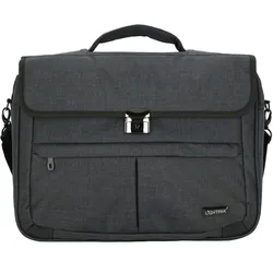 Lightpak Aktentasche, aus Polyester, anthrazit Reissverschlusshauptfach mit gepolstertem Laptopfach, Koffer, Grau