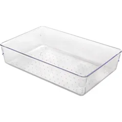 Metaltex Schubladen Organizer / Behälter stapelbar transparent medium wide