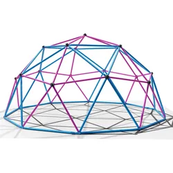 Klettergerüst 305x305x155cm DomeClimber Kinder Kletterkuppel Geodome 10FT - blau/pink
