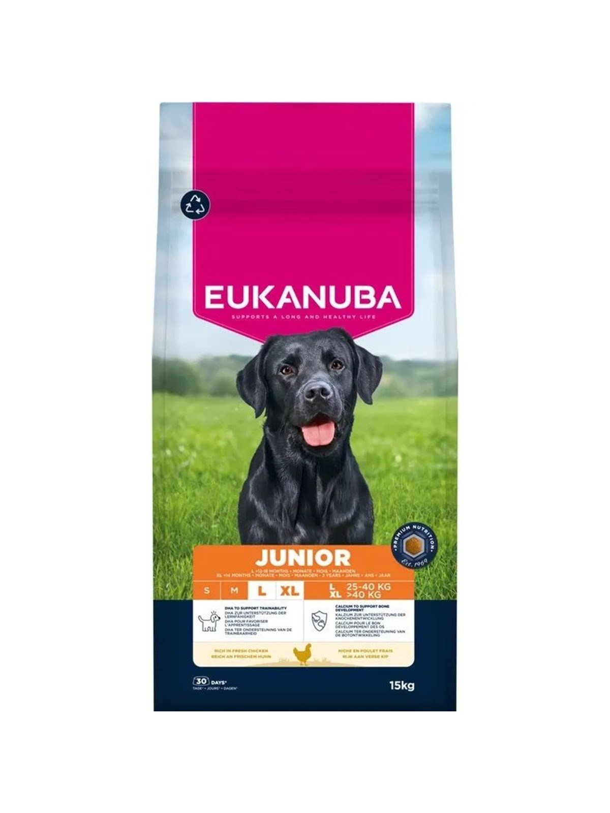 Eukanuba Premium Nutrition Puppy Junior & Giant Breed Chicken - dry dog food - 15kg