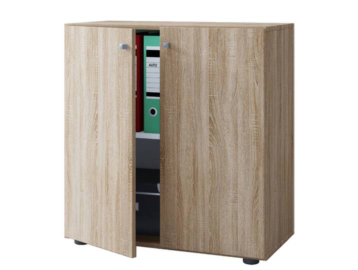 Armoire de bureau 74cm Beige/Imitation chêne de Sonoma