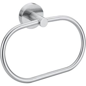 Tesa Handtuchhalter Moon 40308, silber, zur Wandmontage, verchromtes Metall, Länge 18,5 cm