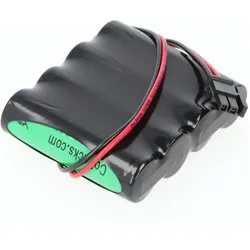 XCell Notleuchtenakku NiMH 4,8V 1100mAh F1x4 Mignon AA mit 150mm Kabel & Stecker ersetzt Inotec 890015 (1 Stk., AA), Akku Ladegerät