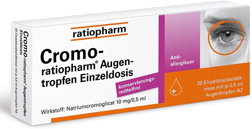 Cromo-ratiopharm® Augentropfen Einzeldosis