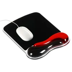 Kensington Mousepad mit Handgelenkauflage schwarz, rot