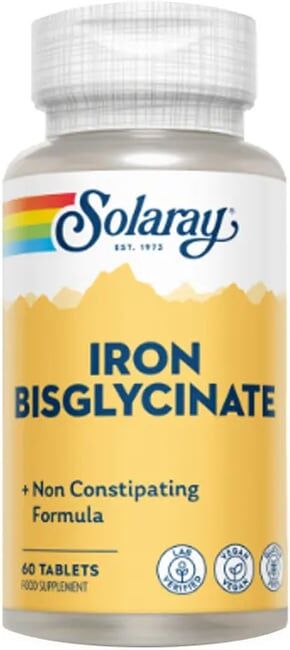 Solaray Iron Bisglycinate 60 Tabs